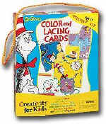 dr. seuss color and lacing cards creation
