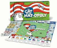 dr. seuss cat in the hat opoly board game