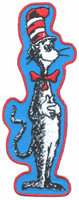 dr. seuss cat in the hat iron on patch